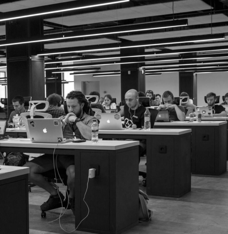 eCommerce team working at their desks